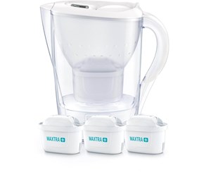 Kjøkkentilbehør - Brita Marella - water filter jug - white - Size 26.5 x 11 cm - Height 27.5 cm - 2.4 L - 1039276