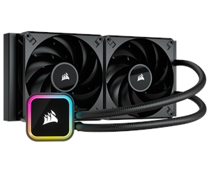 Prosessor-kjøler - Corsair iCUE H115i RGB ELITE - Black - CPU Vannkjøling - Max 31 dBA - CW-9060059-WW