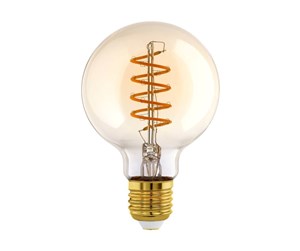 LED-lyspære - EGLO LED-lyspære G95 Globe 4W/820 245 lumen amber dimmable E27 - 110081