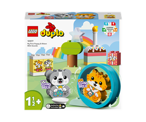 LEGO® - LEGO DUPLO 10977 Min første valp og kattunge med lyd - 10977