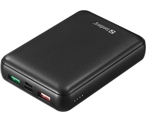 Nødlader - Sandberg Powerbank USB-C PD 45W 15000 Nødlader - Svart - 15000 mAh - 420-66