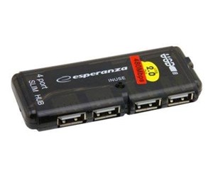 USB-hub - Esperanza 4-Port Hub USB 2.0 USB-hub - 4 porter - EA112