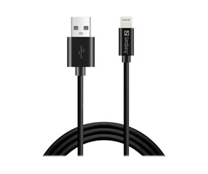 USB - Sandberg USB>Lightning MFI 1m Black - 441-39