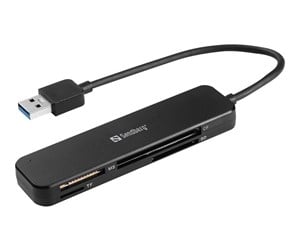 Flashminneadapter - Sandberg USB 3.0 Pocket Card Reader - 134-32