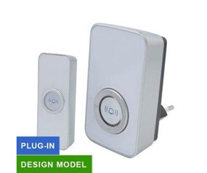 Elektriske apparater - Foss Europe Trend door bell design white plug in - 102004