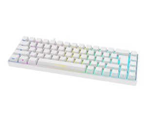 Tastatur - Deltaco GAMING WK95R Wireless Keyboard (UK) - Gamingtastatur - Engelsk - Storbritannia - Hvit - GAM-100-W-UK