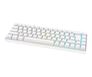 Tastatur - Deltaco GAMING WK95R Wireless Keyboard (FR) - Gamingtastatur - Fransk - Hvit - GAM-100-W-FR