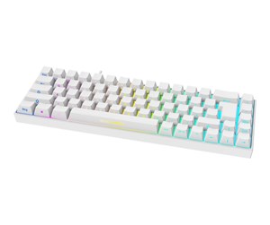 Tastatur - Deltaco GAMING WK95R Wireless Keyboard (DE) - Gamingtastatur - Tysk - Hvit - GAM-100-W-DE