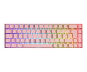 Tastatur - Deltaco GAMING PK95R Wireless Keyboard (DE) - Gamingtastatur - Tysk - Rosa - GAM-100-P-DE