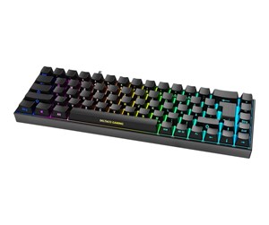 Tastatur - Deltaco GAMING DK440R Wireless Keyboard (DE) - Gamingtastatur - Tysk - Svart - GAM-100-DE