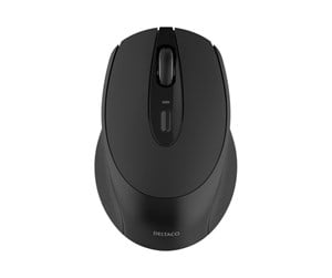 Mus - Deltaco Wireless office silent mouse USB receiver - Mus - Optisk - 4 - Grå - MS-804