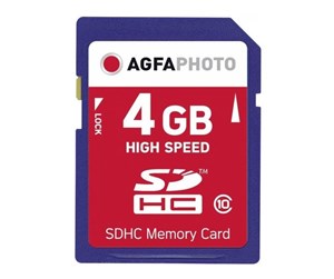 Minnekort - Agfa Photo - flash memory card - 4 GB - SDHC - 10424