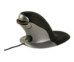 Mus - Fellowes Penguin Small - Vertical mouse - Laser - Sølv - 9894801