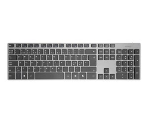 Tastatur - Deltaco Wireless Keyboard Dark Grey - Tastatur - Nordisk - Grå - TB-802