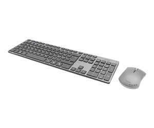 Tastatur - Deltaco Wireless Keyboard and Mouse Combo - Tastatur & Mussett - Nordisk - Grå - TB-800