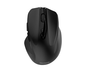 Mus - Deltaco OFFICE Wireless Silent Office Mouse - Mus - Optisk - 6 - Svart - MS-802