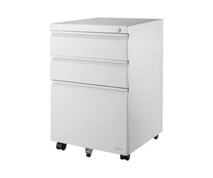 Kabinett-tilbehør - Deltaco Cabinet on wheels with lock 3 drawers - DELO-0160