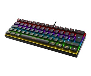 Tastatur - Deltaco GAMING mini mechanical keyboard (UK) - Gamingtastatur - Engelsk - Storbritannia - Svart - GAM-075-UK