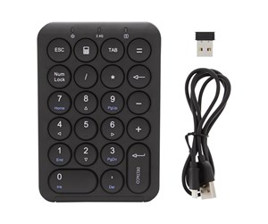 Tastatur - Deltaco Wireless Numbered Keypad Black - Numpad - Svart - TB-125