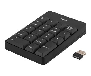 Tastatur - Deltaco Wireless Numpad Black - Numpad - Svart - TB-144