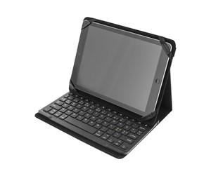 Tastatur - Deltaco Case and Bluetooth Keyboard for 10" Tablets - Tastatur & Foliosett - Nordisk - Svart - TB-137