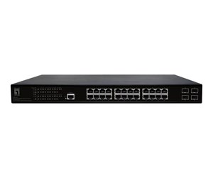 Switch/splitter - LevelOne GEP-2861 - switch - 24 ports - Managed - rack-mountable - GEP-2861