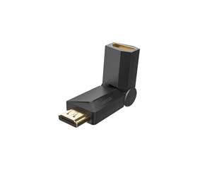 Diverse kabel - Hama HDMI Adapter Female-Male Rotation Black Gold - X1122234