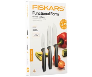 Kjøkkenredskaper - Fiskars Functional Form Favourite knife set 3 pcs - 1057556