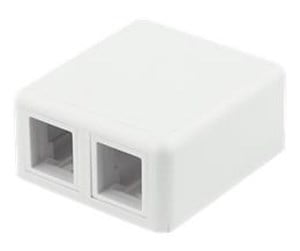 Tilbehør - Deltaco Surface Mount Box For Keystone 2 Ports - VR-223