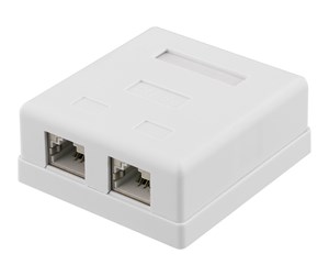 Tilbehør - Deltaco CAT6A Shielding Wall Socket - VR-221