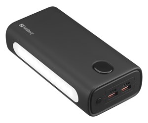 Nødlader - Sandberg Powerbank USB-C PD 20W 30000 Nødlader - Svart - 30000 mAh - 420-68