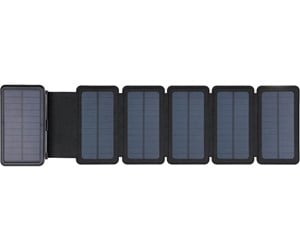 Nødlader - Sandberg Solar 6-Panel Powerbank 20000 Nødlader - Svart - 20000 mAh - 420-73