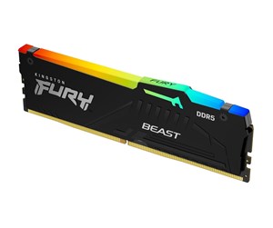 RAM - Kingston FURY Beast RGB DDR5-6000 - 8GB - CL40 - Single Channel (1 pcs) - Intel XMP - Svart med RGB - KF560C40BBA-8