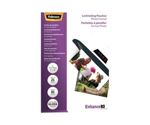 Laminering - Fellowes Enhance - 25-pack - glossy - 108 x 159 mm - lamination pouches - 5440602