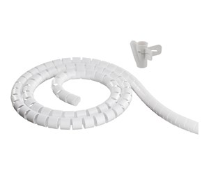 Kabelordner/Kabelstrømpe - Deltaco Nylon cable cover 5m white - LDR04