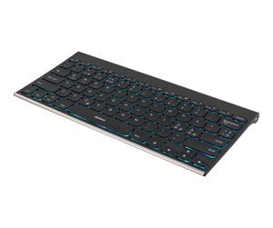 Tastatur - Deltaco Wireless Mini Keyboard Bluetooth Black (Nordic) - Tastatur - Nordisk - Svart - TB-630