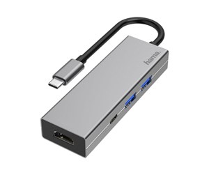 Dokkingstasjon - Hama Multiport Adapter - docking station - USB-C 3.2 Gen 1 - HDMI - 00200107