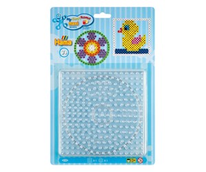 Kreative leker - Hama Iron on Bead Plates Maxi - Circle and Square - 8104