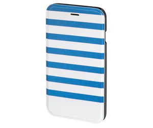 Mobil - Deksel og etui - Hama "Stripes" Booklet Case for Apple iPhone 6/6s blue/white - 138289