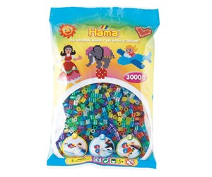 Kreative leker - Hama Ironing beads-Glittermix (201-54) 3000pcs. - 201-54