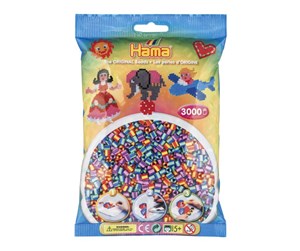 Kreative leker - Hama Ironing Beads mix - Zebra (201-92) 3000pcs. - 201-92