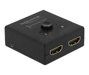 Videosplitter - DeLOCK HDMI 2 - 1 bidirectional 4K 60 Hz compact - 64072