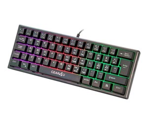 Tastatur - Gear4U - keyboard - Nordic - black - Gamingtastatur - Nordisk - Svart - G4U-201001