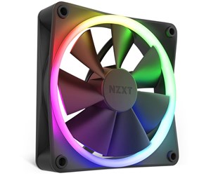 Kabinettvifte - NZXT F120 RGB - Black - Kabinettvifte - 120mm - Svart med RGB LED-lys - 28 dBA - RF-R12SF-B1