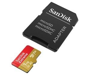 Minnekort - SanDisk Extreme MicroSD/SD - 190MB/s - 1TB - SDSQXAV-1T00-GN6MA