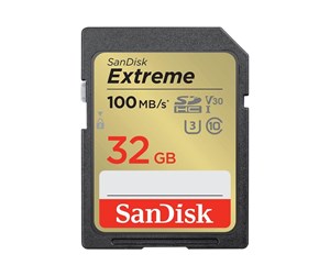 Minnekort - SanDisk Extreme SD - 100MB/s - 32GB - SDSDXVT-032G-GNCIN