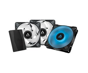 Kabinettvifte - Arctic Case Acc P12 Fan 12cm PWM PST RGB Black 3-Pack - Kabinettvifte - 120mm - 0 dBA - ACFAN00229A