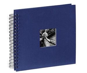 Fotoalbum & Arkivering - Hama "Fine Art" Spiral Album 28 x 24 cm 50 Black Pages blue - 00090147