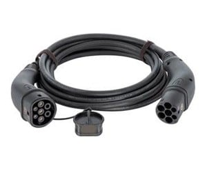 Lading av elbil - Harting Charging Cable 2 x Type 2, 16A, 11kW, 3 phase, 5 m, black - 08914090105A0