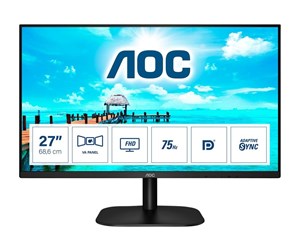 Skjerm - 27" AOC 27B2QAM - 1920x1080 - 75Hz - MVA - 27B2QAM